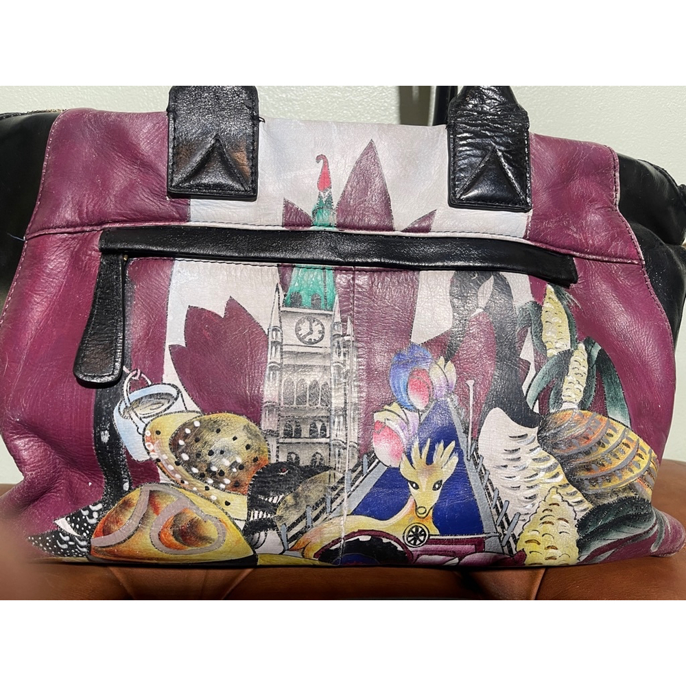 Women's Artistic Hand Painted Expressions by Sharif Tote Bag - Picture 10 of 15